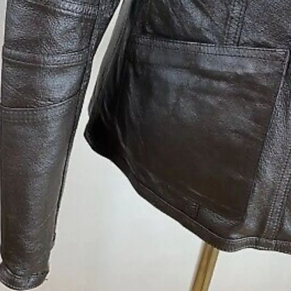 Chico's Reversible Leather Jacket - Picture 6 of 10